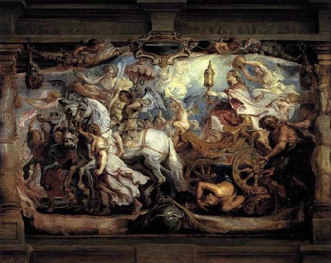Peter Paul Rubens Triumph of Church over Fury, Discord, and Hate oil painting image